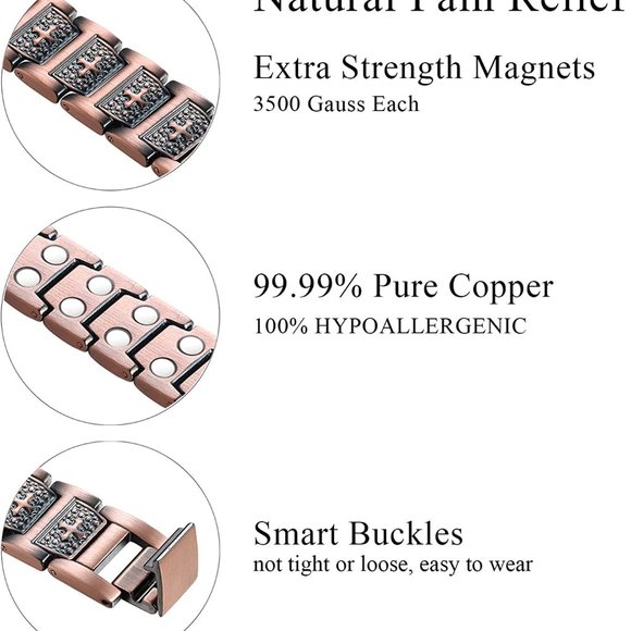 MagnetRX® Ultra Strength Magnetic Therapy Bracelet  New Mens Magnetic Bracelet For Arthritis Pain Relief, Ultra Strength Magnetic